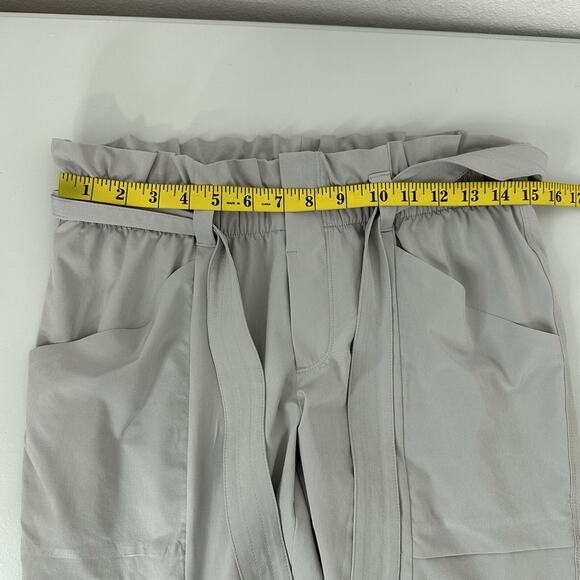 Athleta Pants Womens 8 Gray Skyline Pants Paper Bag Waist Belted Joggers Pull on - Picture 12 of 16